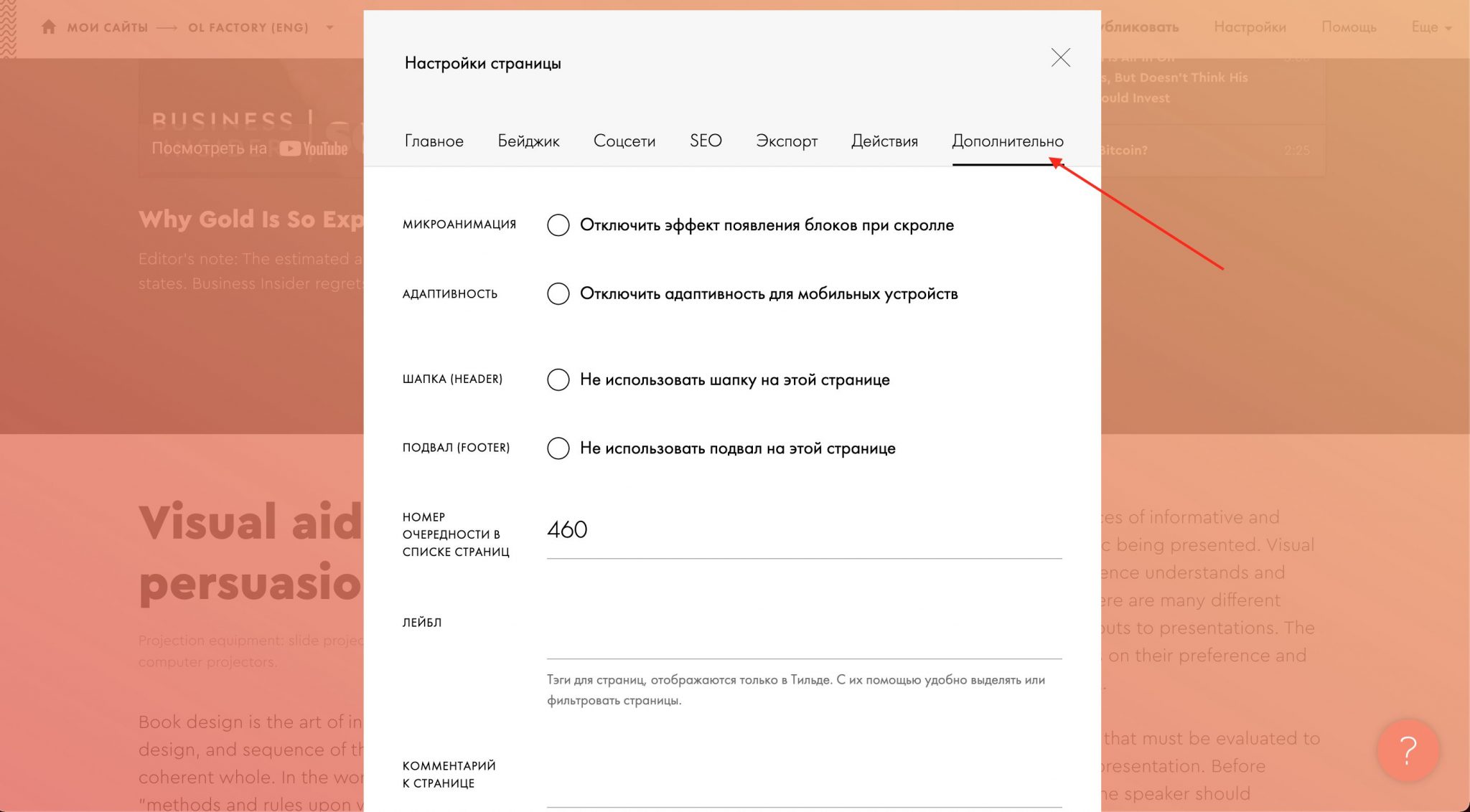 интерфейс программы тильда. восстановить страницу тильда. как в тильде удалить часть фото. интерфейс программы тильда. как подключить домен к тильде.