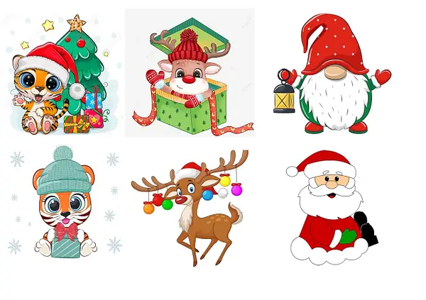 25 легких новогодних рисунков для детей