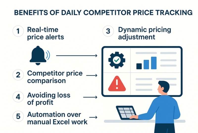 benefits of daily competitor price tracking