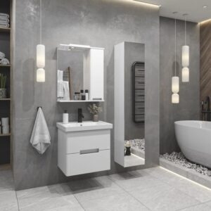 Дзеркальна шафа у ванну – переваги таких меблів